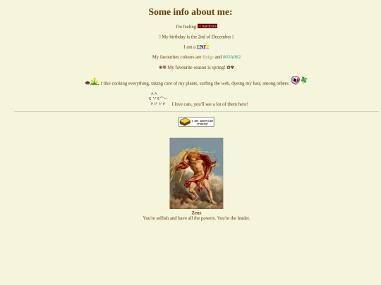 info screenshot