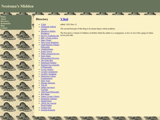directory/y2kid screenshot