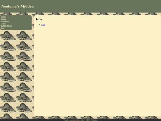 tags/latin screenshot