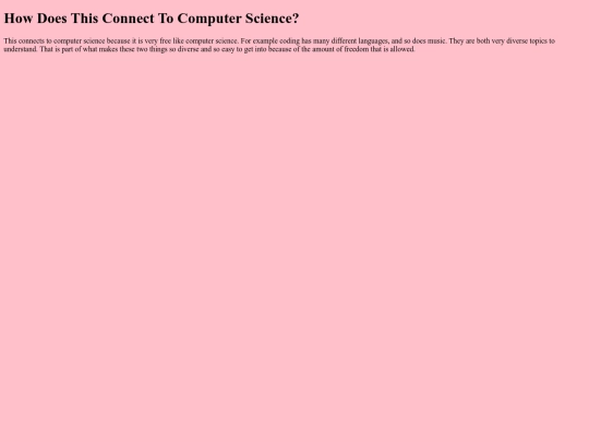 connectiontocomputerscience screenshot
