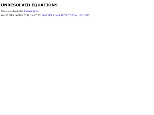 unresolved_equations screenshot