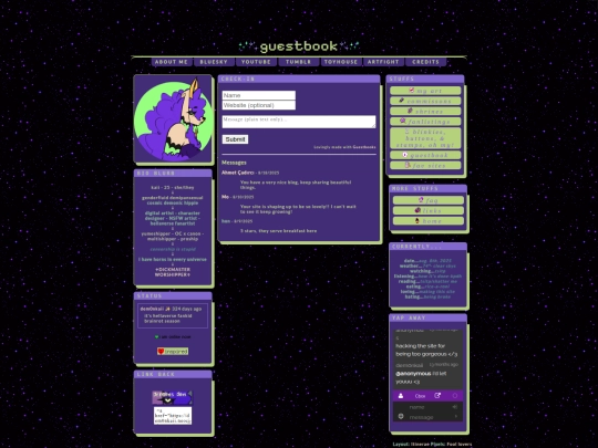 guestbook screenshot