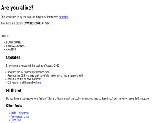 index screenshot