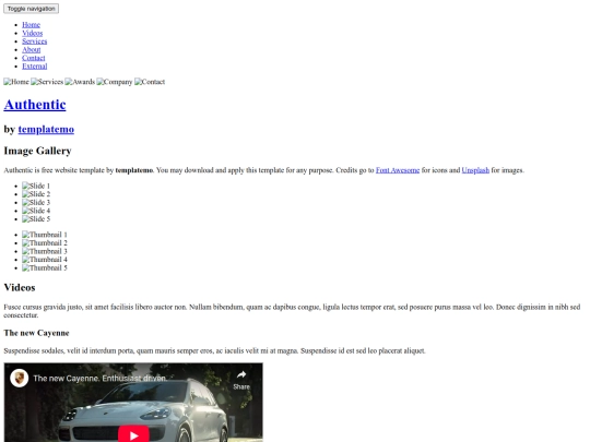 index screenshot