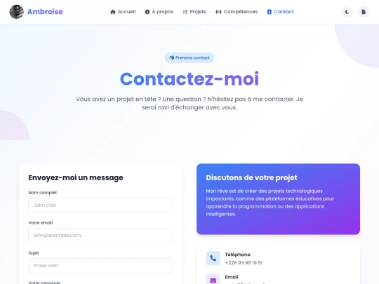 contact screenshot