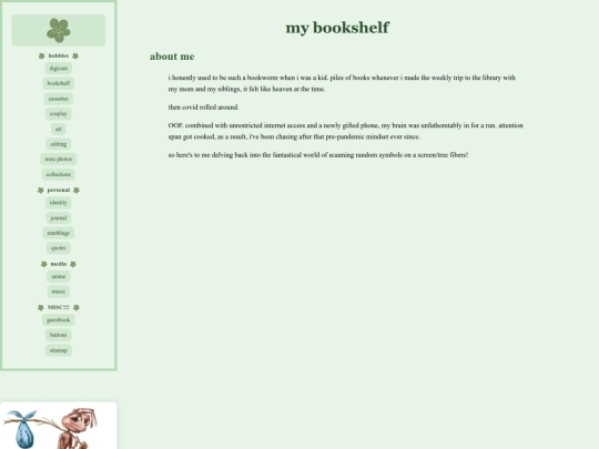 navbar/bookshelf screenshot