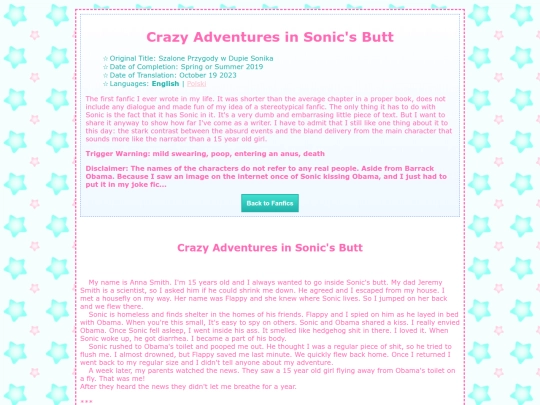 fanfic/eng/szalone-przygody-w-dupie-sonika screenshot