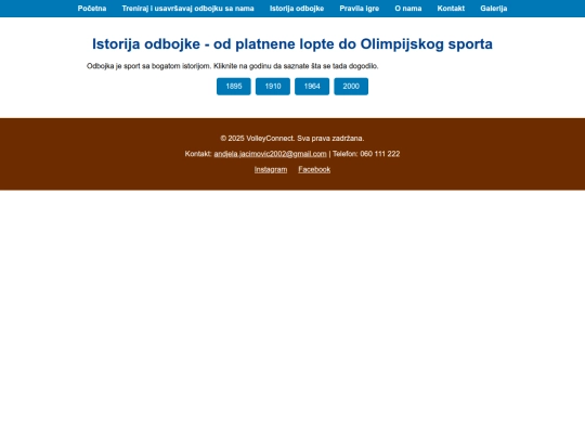 Istorija-odbojke screenshot
