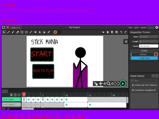 games screenshot