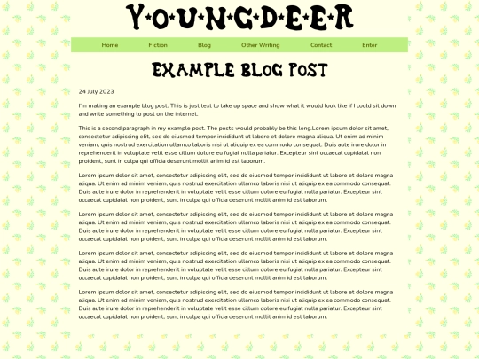 blog/example screenshot