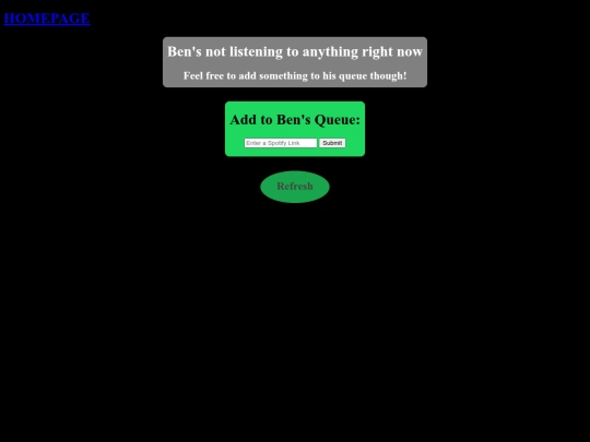 Spotify_Stuff/NotListening screenshot