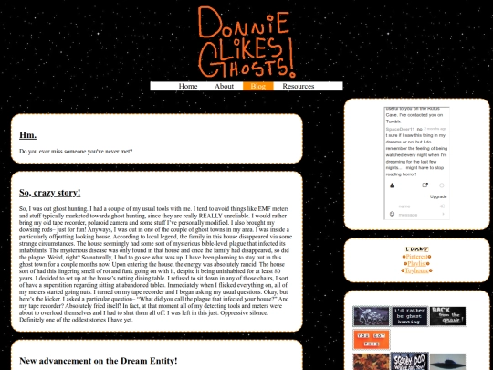 blog screenshot