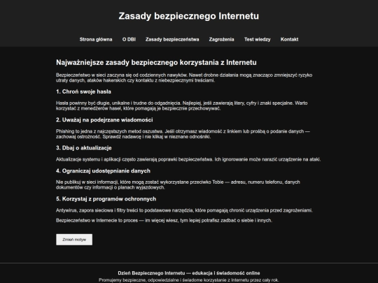 zasady screenshot