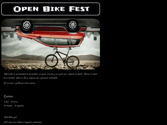OpenBikeFest_CS/Index screenshot