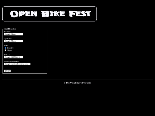 OpenBikeFest_CS/formulario screenshot