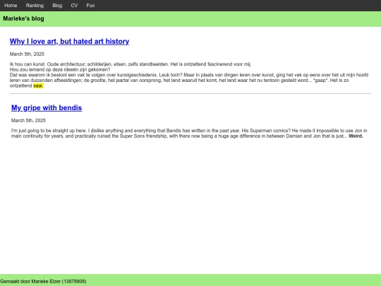 Site/blog screenshot
