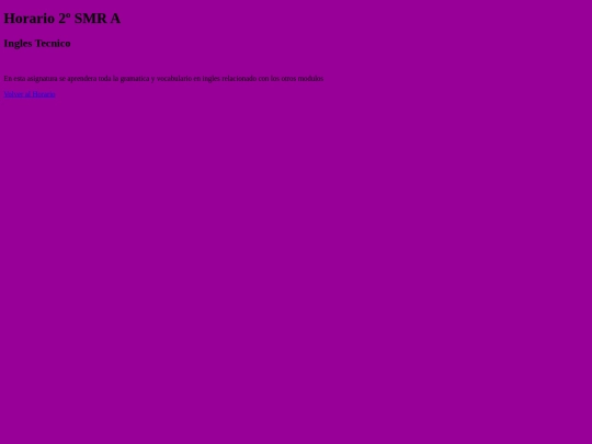 Horario-Ingles screenshot
