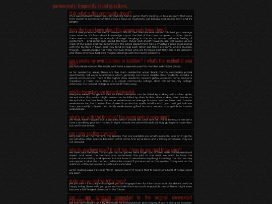 faq screenshot