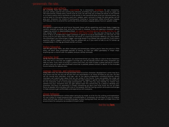 rulesfaq screenshot