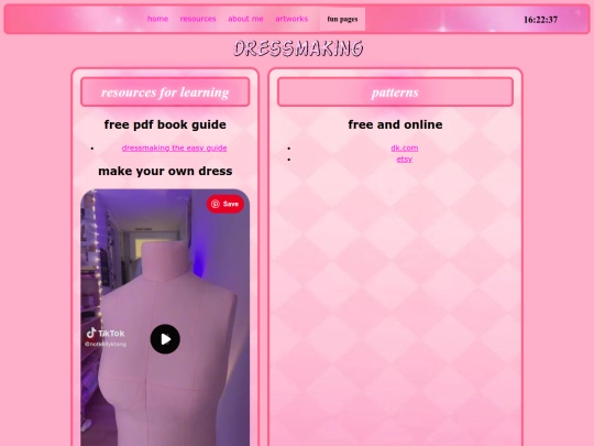 pages/dressmaking/dressmaking screenshot