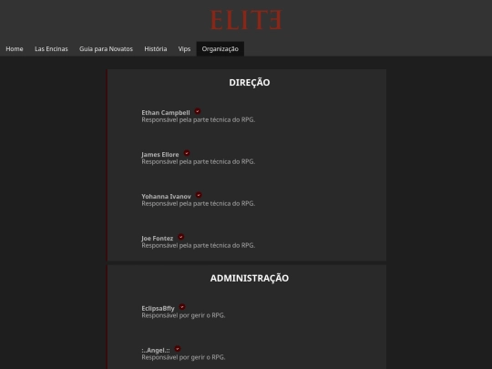 organizacao screenshot