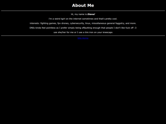 aboutme screenshot