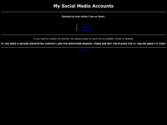 socials screenshot