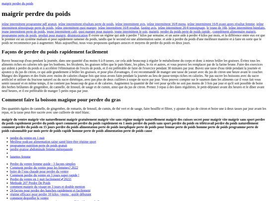 regime-maigrir-vite-perdre-du-poids screenshot