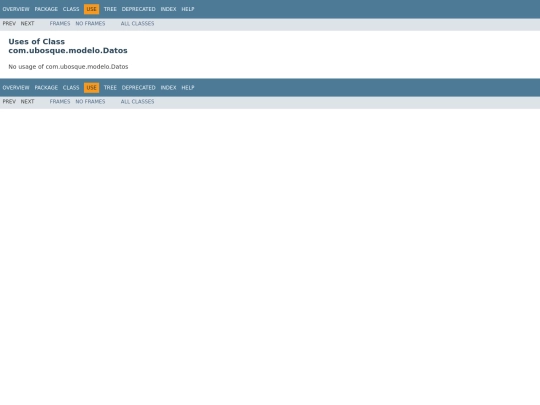 cancerdemama/com/ubosque/modelo/class-use/Datos screenshot