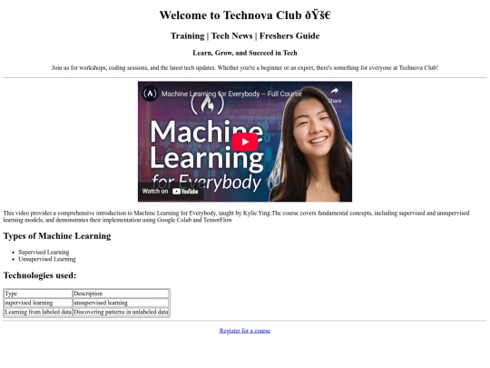 register for course screenshot
