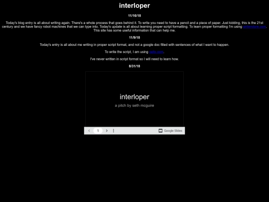 test screenshot