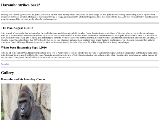 News Hub and Links/NewsArticle screenshot