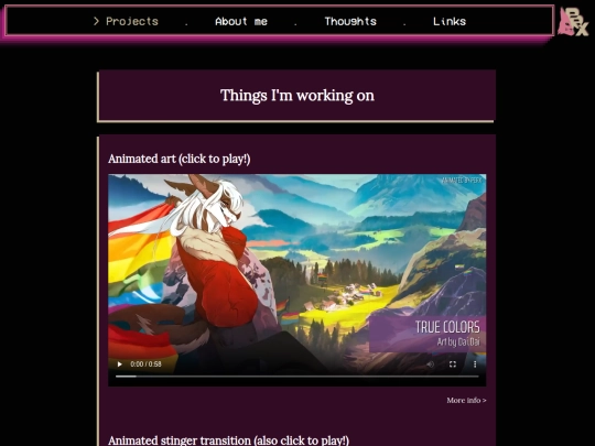 projects screenshot