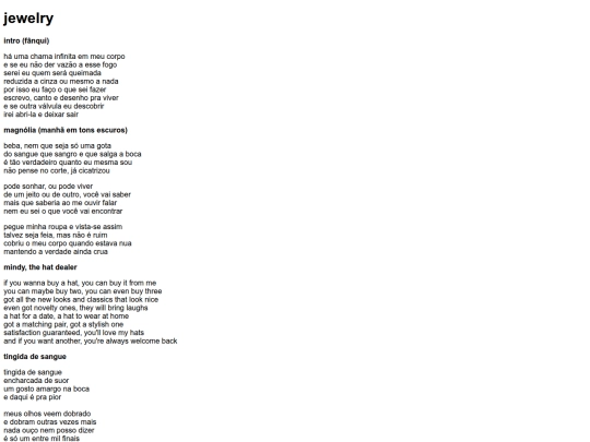 jewelrylyrics screenshot