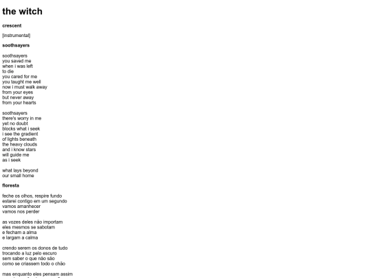 thewitchlyrics screenshot