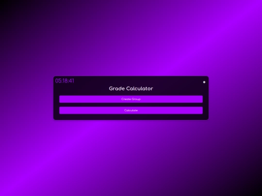 projects/grade calculator screenshot