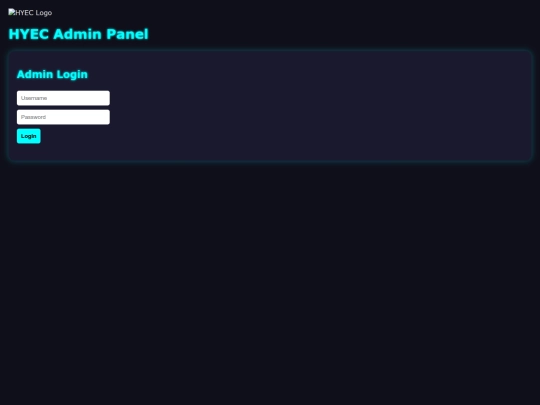 Admin screenshot