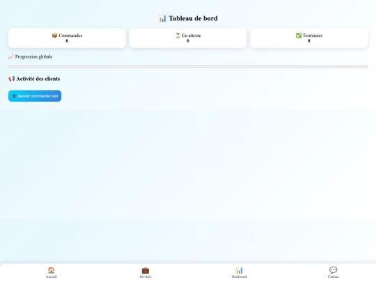 dashboard screenshot