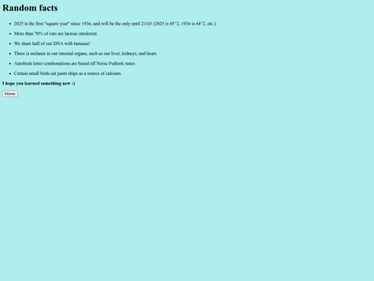 random-facts screenshot