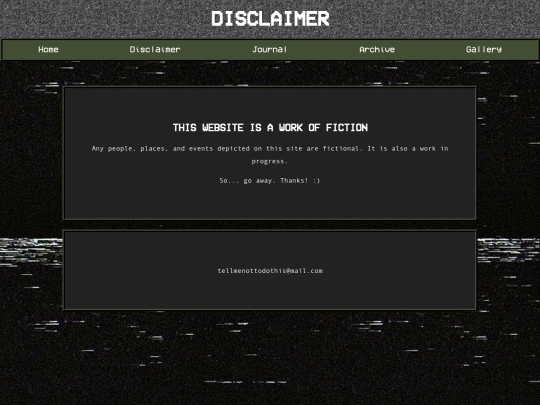 disclaimer screenshot