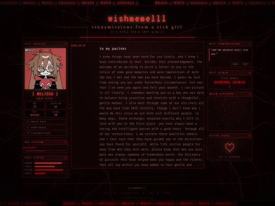 transmissions/to-my-partner screenshot