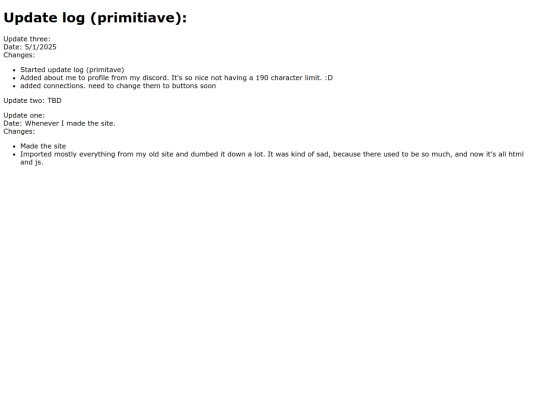 Log screenshot