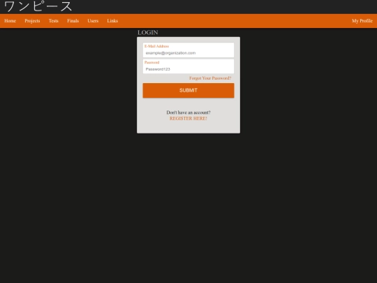 Login screenshot