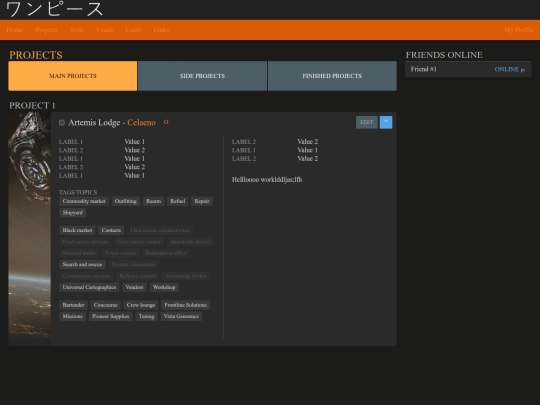 Projects/Projects screenshot