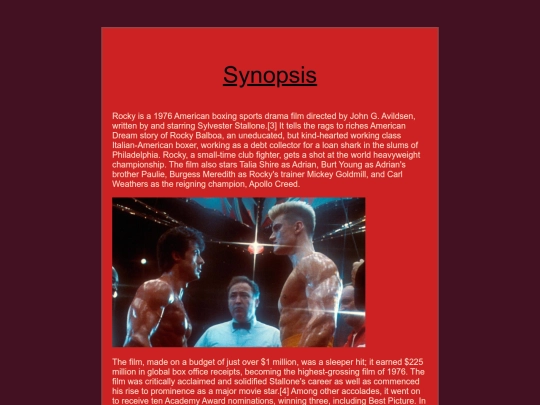Tests/HTML/Synopsis screenshot