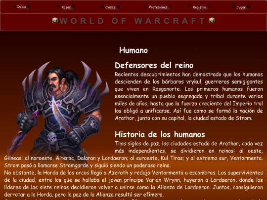 wow/Razas/Humano screenshot