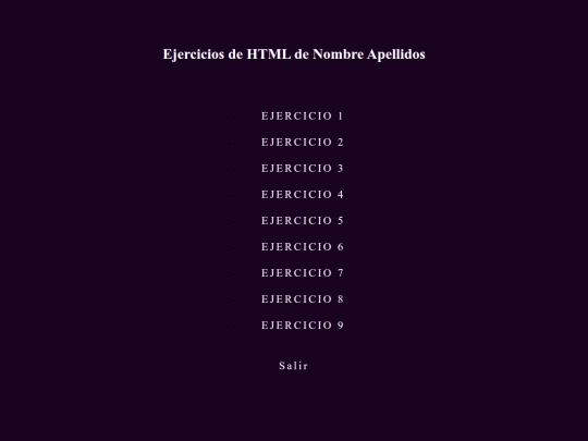 Ejercicioshtml screenshot