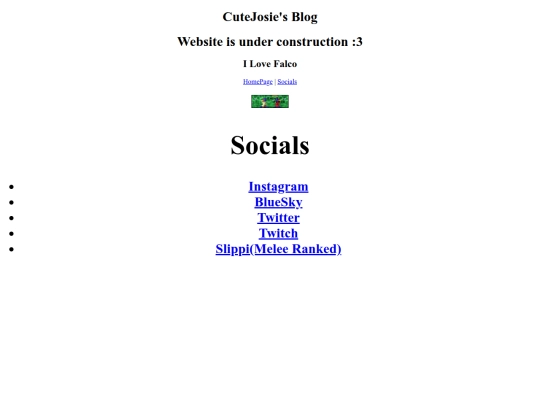 Socials screenshot