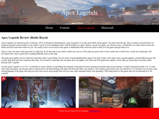 apex screenshot