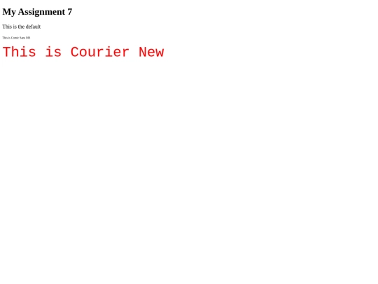 assignment7 screenshot